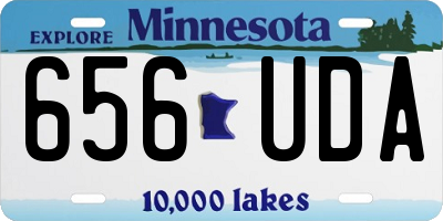 MN license plate 656UDA
