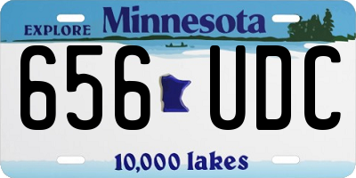 MN license plate 656UDC