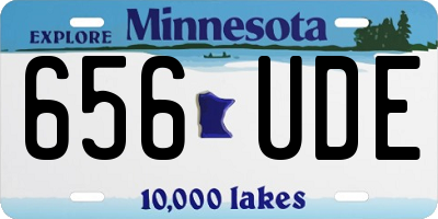 MN license plate 656UDE