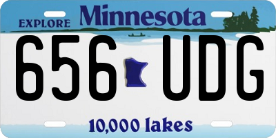 MN license plate 656UDG