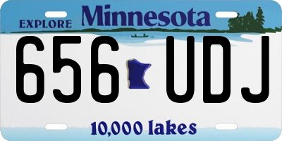 MN license plate 656UDJ