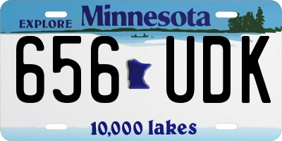 MN license plate 656UDK