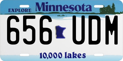 MN license plate 656UDM