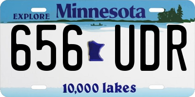 MN license plate 656UDR