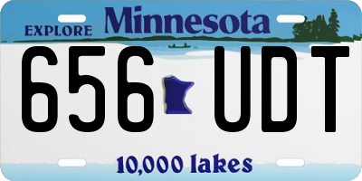 MN license plate 656UDT