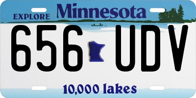 MN license plate 656UDV
