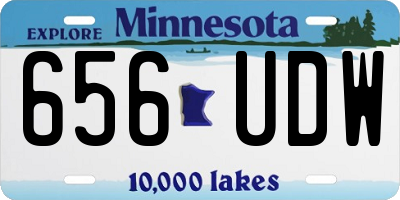 MN license plate 656UDW