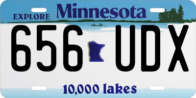 MN license plate 656UDX