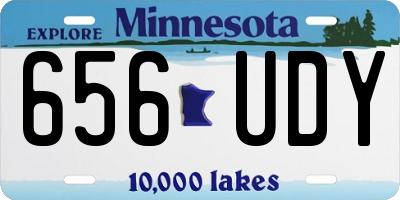 MN license plate 656UDY