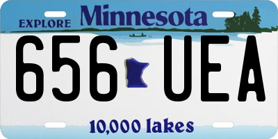 MN license plate 656UEA