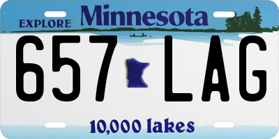 MN license plate 657LAG