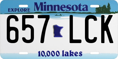 MN license plate 657LCK