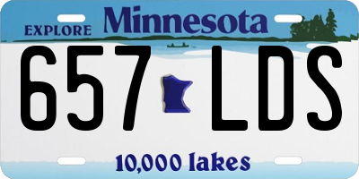 MN license plate 657LDS