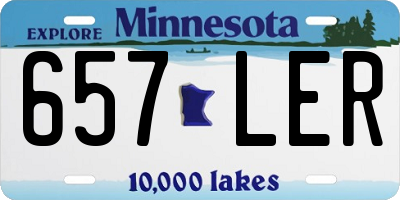 MN license plate 657LER