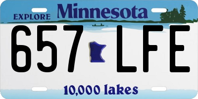 MN license plate 657LFE