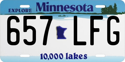 MN license plate 657LFG
