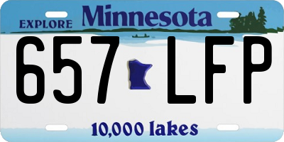 MN license plate 657LFP