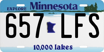 MN license plate 657LFS