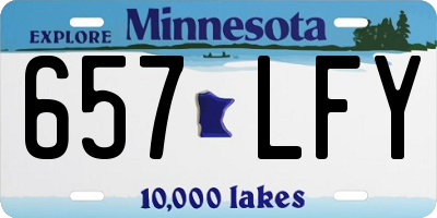 MN license plate 657LFY