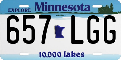 MN license plate 657LGG