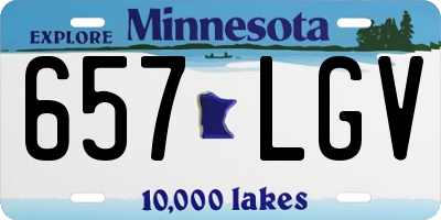 MN license plate 657LGV