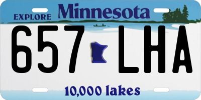 MN license plate 657LHA