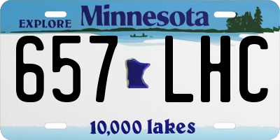 MN license plate 657LHC
