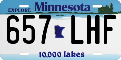 MN license plate 657LHF