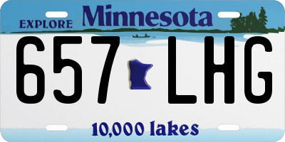 MN license plate 657LHG