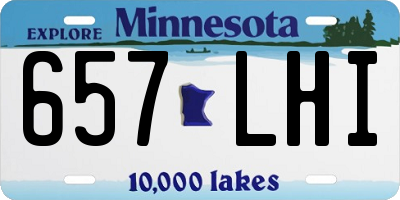 MN license plate 657LHI
