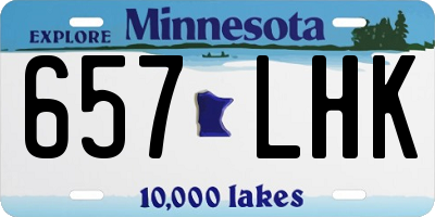 MN license plate 657LHK