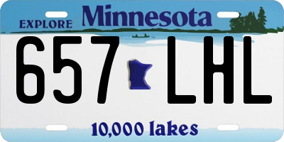 MN license plate 657LHL