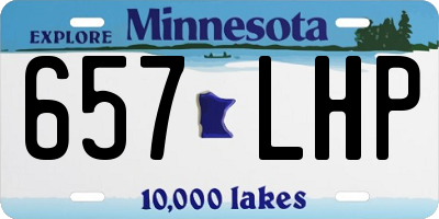 MN license plate 657LHP