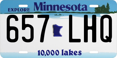 MN license plate 657LHQ