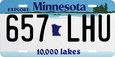 MN license plate 657LHU