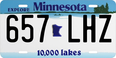 MN license plate 657LHZ