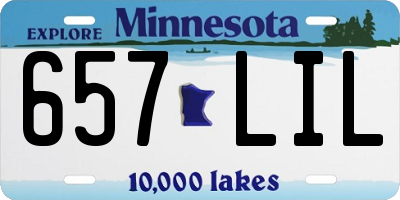 MN license plate 657LIL