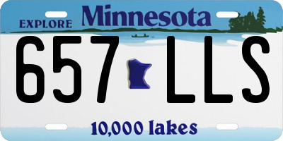 MN license plate 657LLS