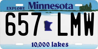 MN license plate 657LMW