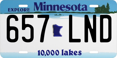 MN license plate 657LND