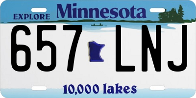 MN license plate 657LNJ