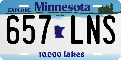 MN license plate 657LNS