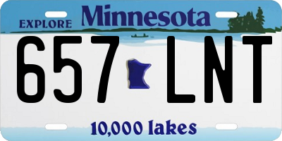 MN license plate 657LNT
