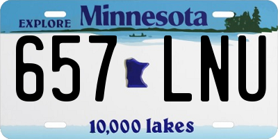 MN license plate 657LNU