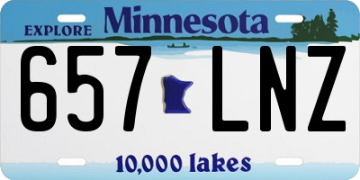 MN license plate 657LNZ