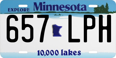MN license plate 657LPH