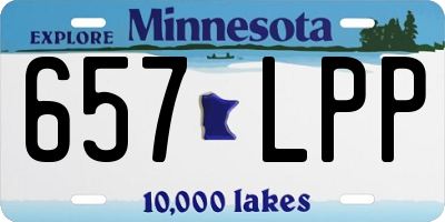 MN license plate 657LPP