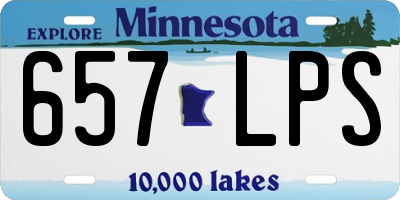 MN license plate 657LPS