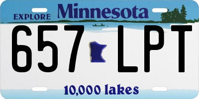 MN license plate 657LPT