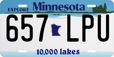 MN license plate 657LPU